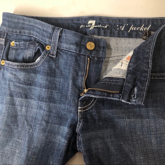 7FAM “A Pocket” Bootcut Jeans Size 27 - Picture 3 of 6
